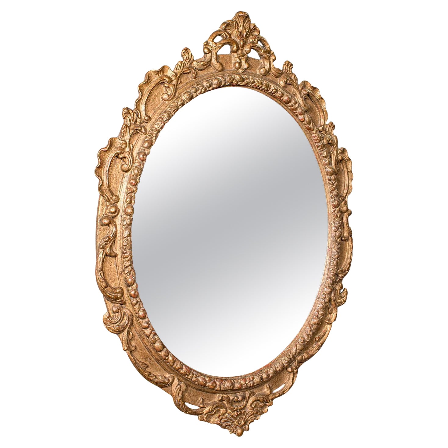 Grande specchio da parete antico, legno dorato italiano, ornato, sopraelevato, sala, vittoriano