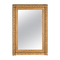 Large Antique Wall Mirror, Victorian, Gilt Gesso Frame, Overmantel, circa 1880