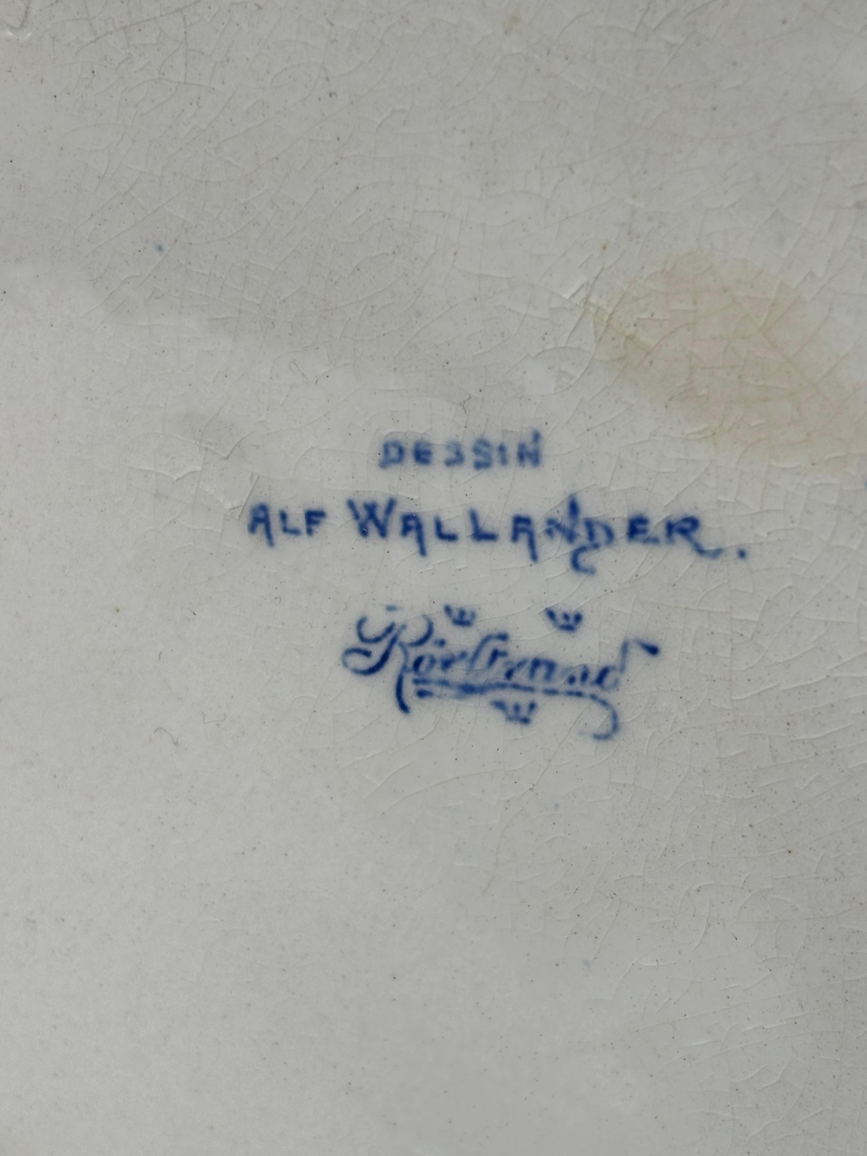 Large Antique Wallander Art Nouveau Vase, Rörstrand, 1910s For Sale 5