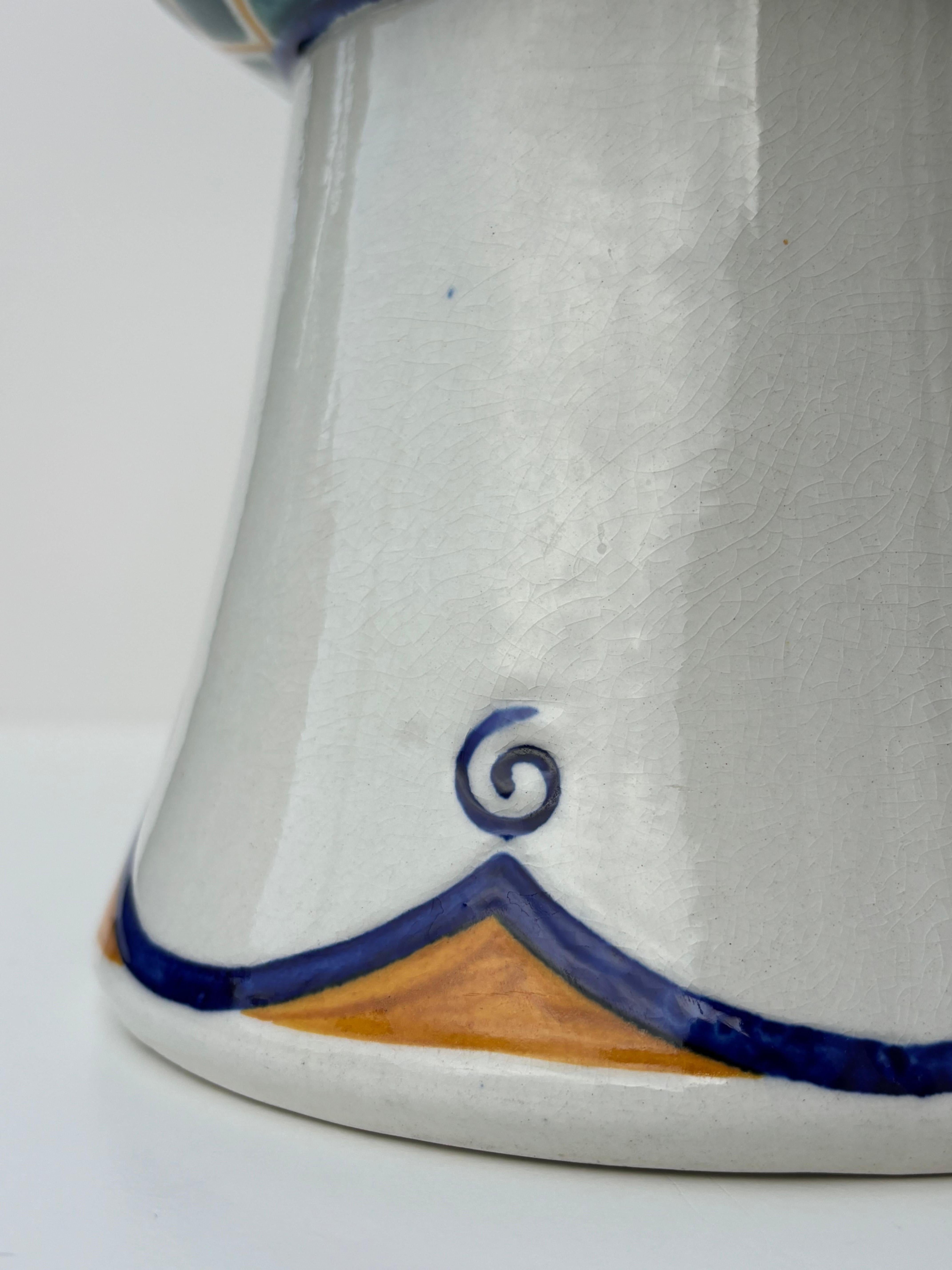 Hand-Crafted Large Antique Wallander Art Nouveau Vase, Rörstrand, 1910s For Sale