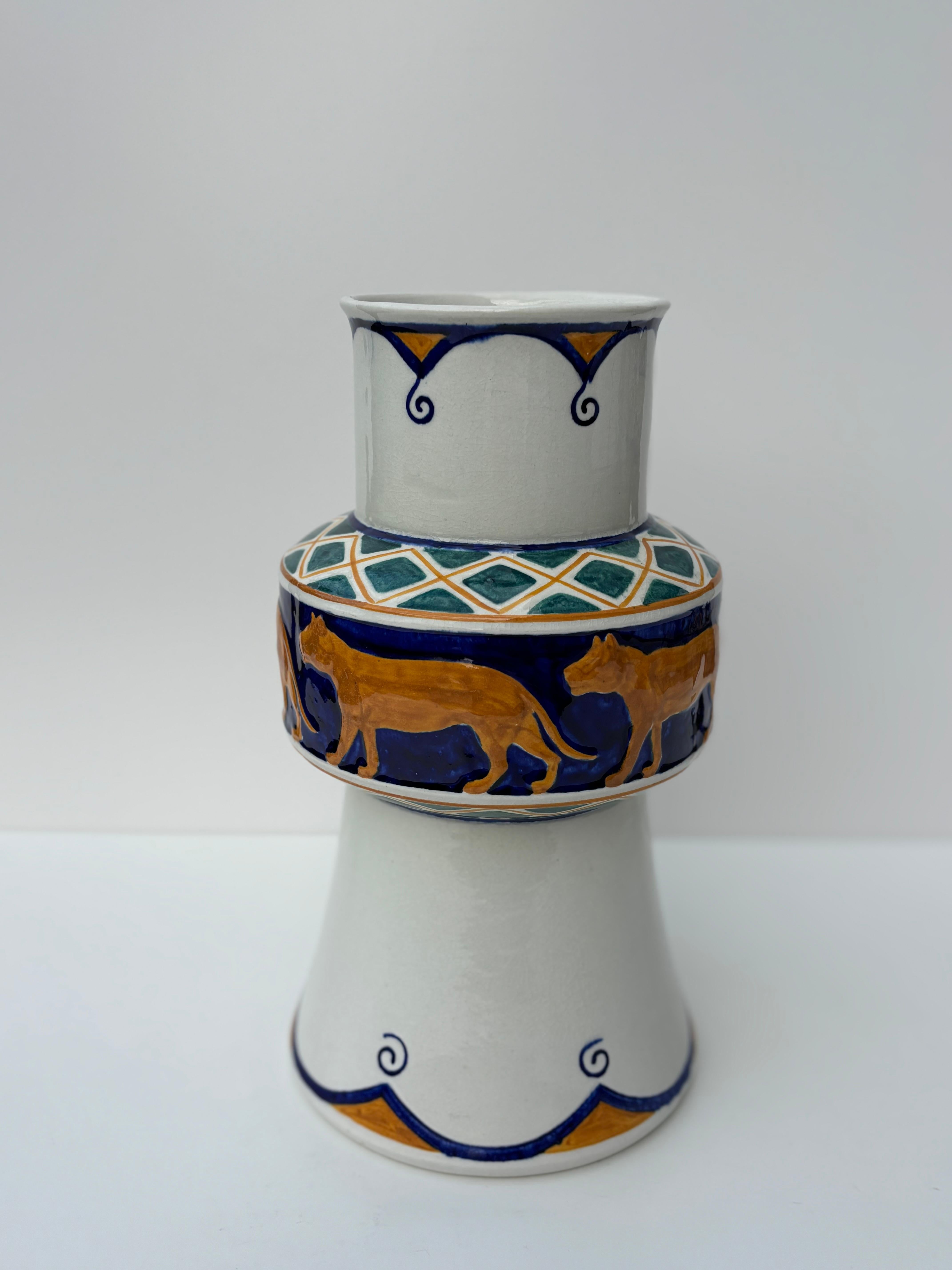 20th Century Large Antique Wallander Art Nouveau Vase, Rörstrand, 1910s For Sale