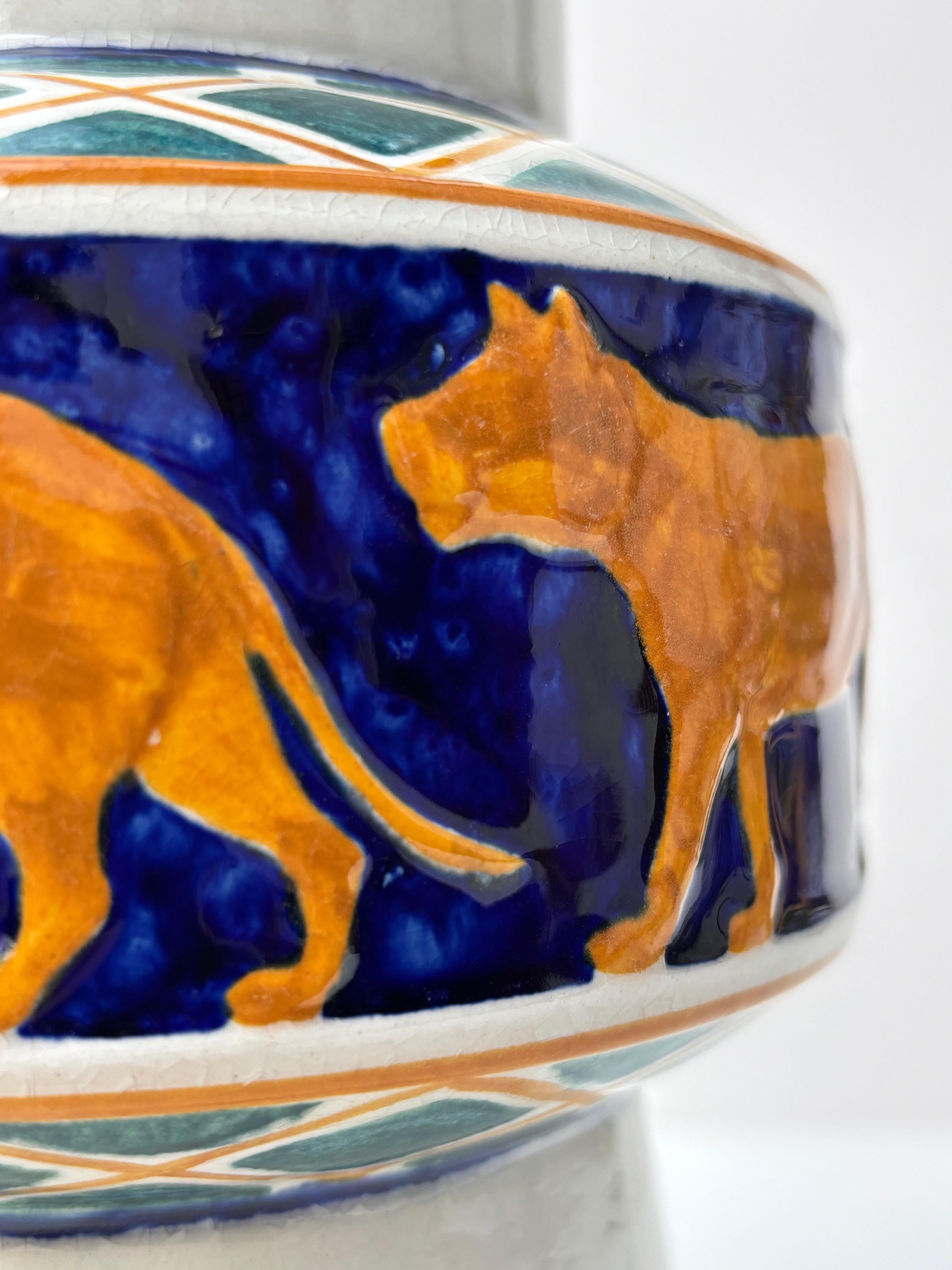 Large Antique Wallander Art Nouveau Vase, Rörstrand, 1910s For Sale 1