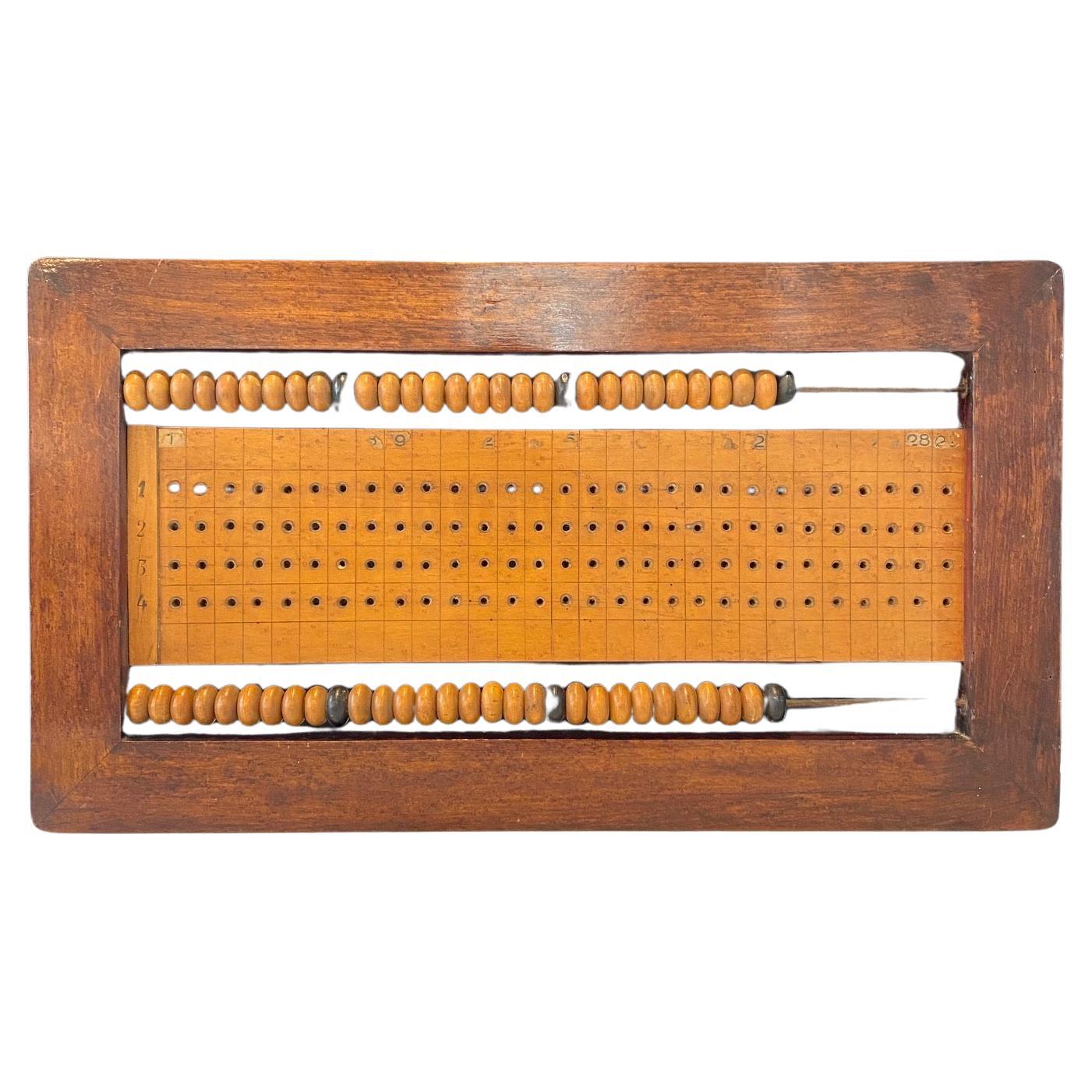  Große antike Billiards/Schaukelbretter aus Nussbaumholz / Schnooker-Holz Score Board Wandkunst 