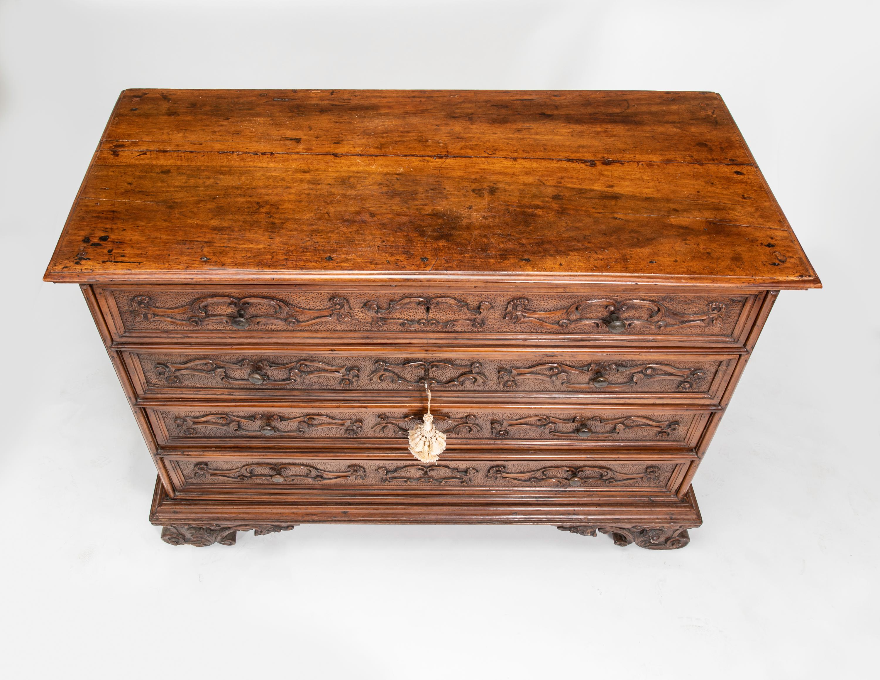  Chest of Drawers, Antique Walnut For Sale 1