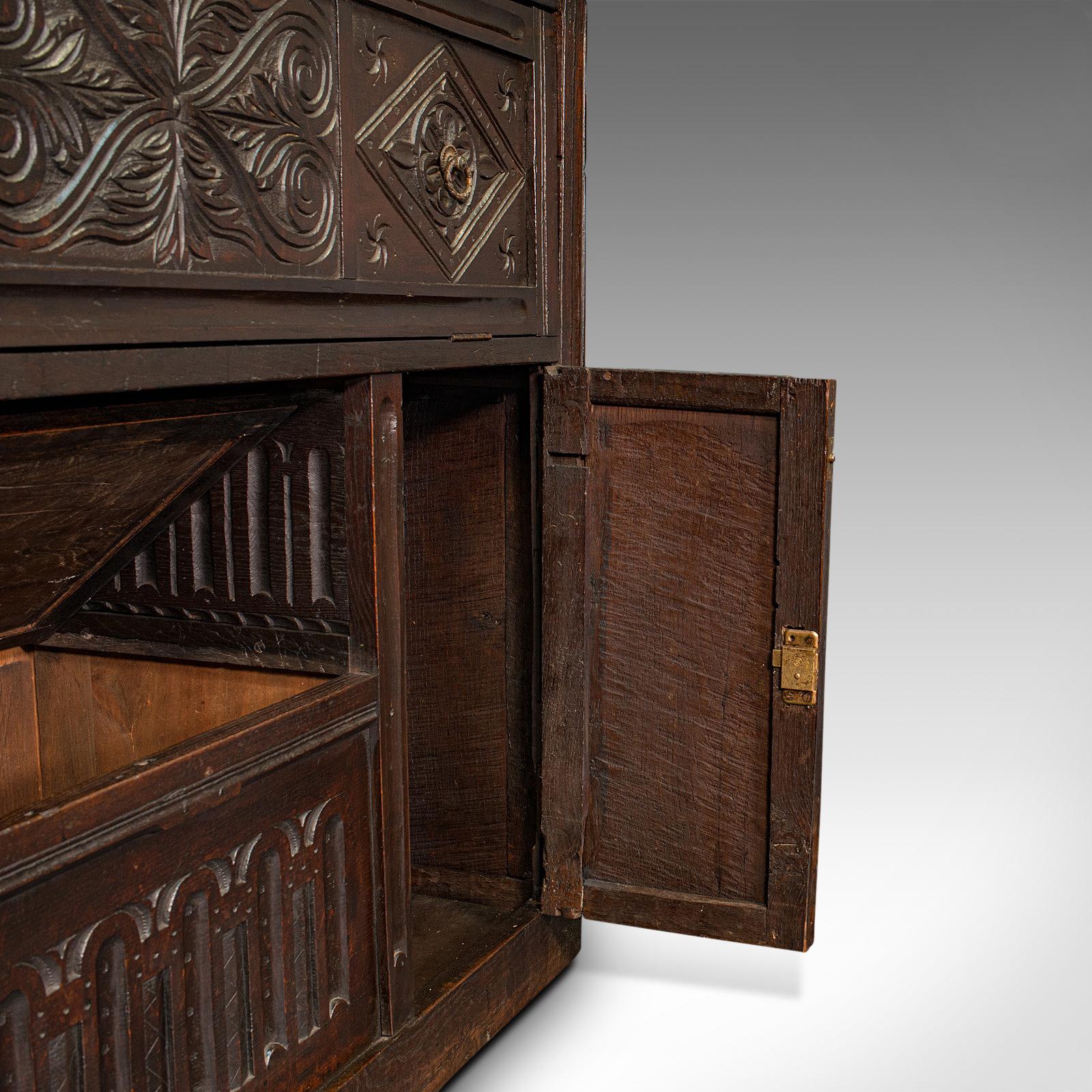 Large Antique Welsh Dresser, British, Oak, Sideboard, Cabinet, William III, 1700 6