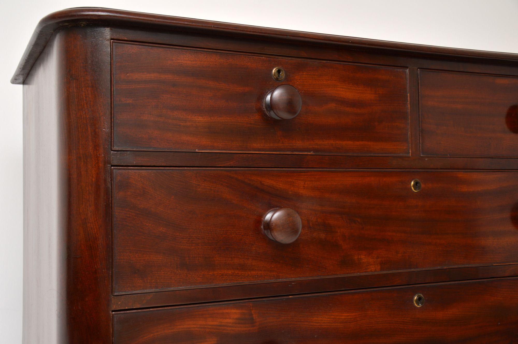 English Large Antique William IV Chest of Drawers