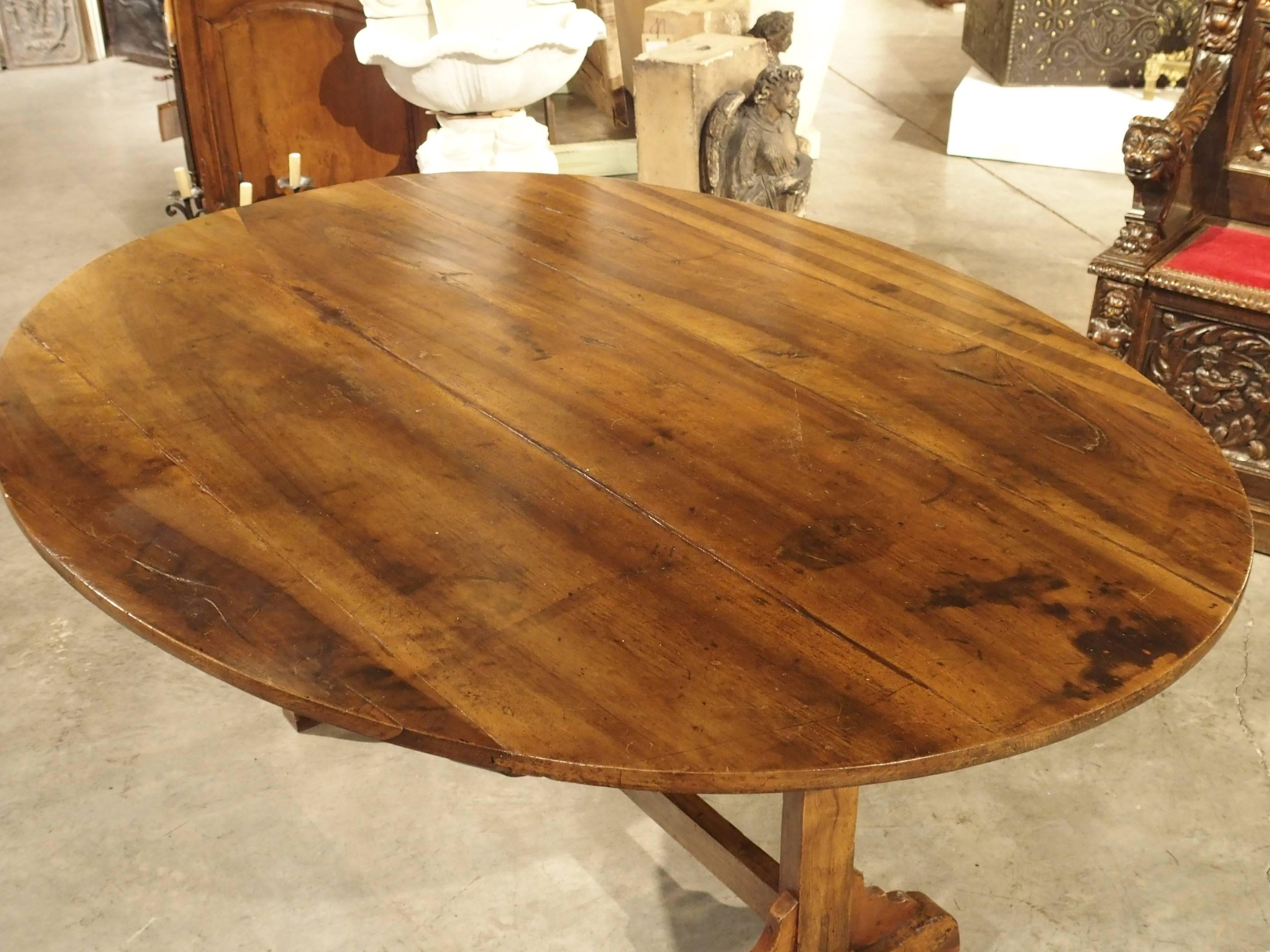 Large Antique Wine Tasting Table from France 6