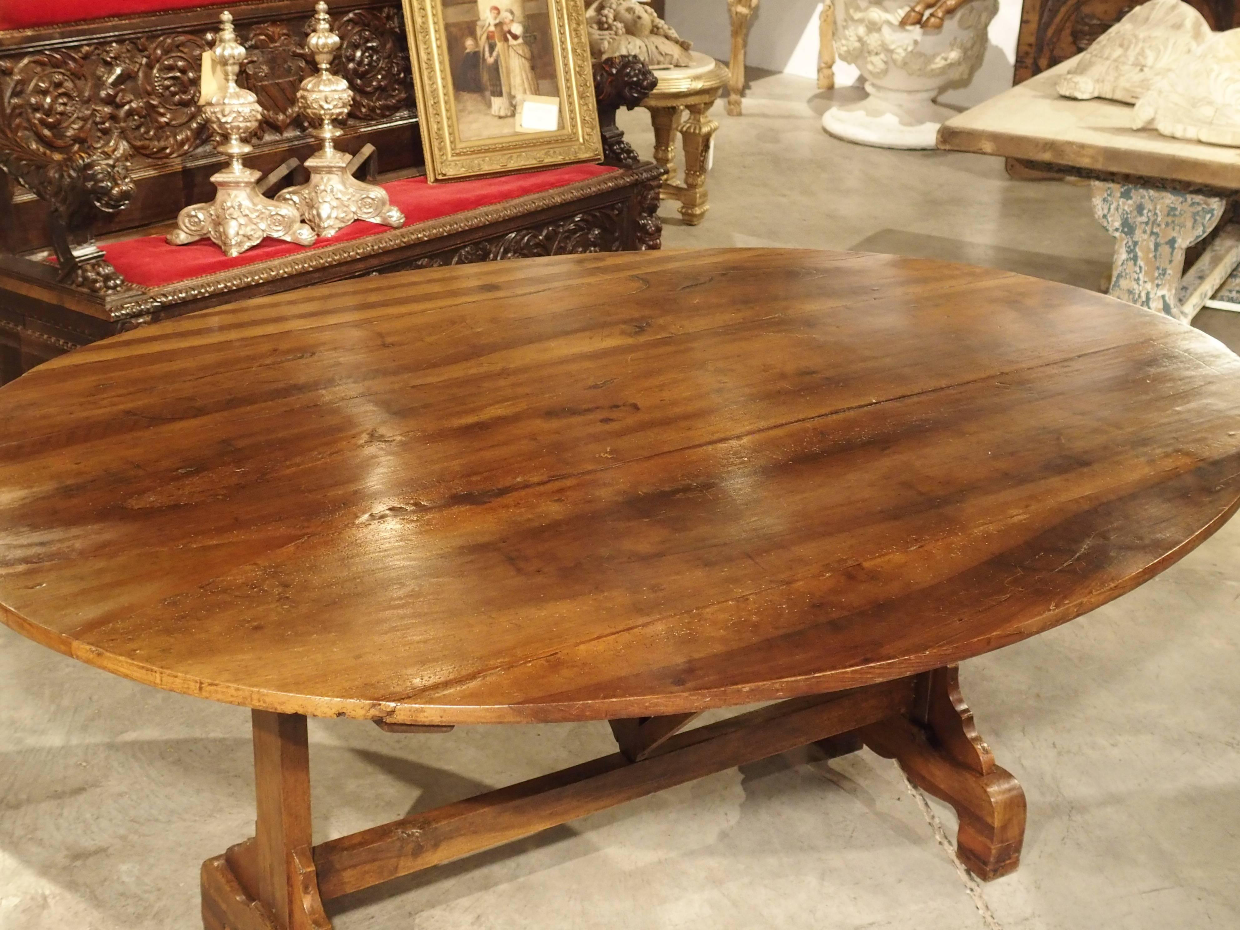 Large Antique Wine Tasting Table from France 9