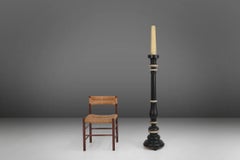 Large Antique Wooden Church Candle Holder, France, 1850s