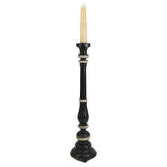 Large Antique Wooden Church Candle Holder, France, 1850s