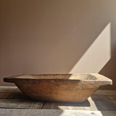 Large antique wooden tray, brutalist style, Sweden, 1800's