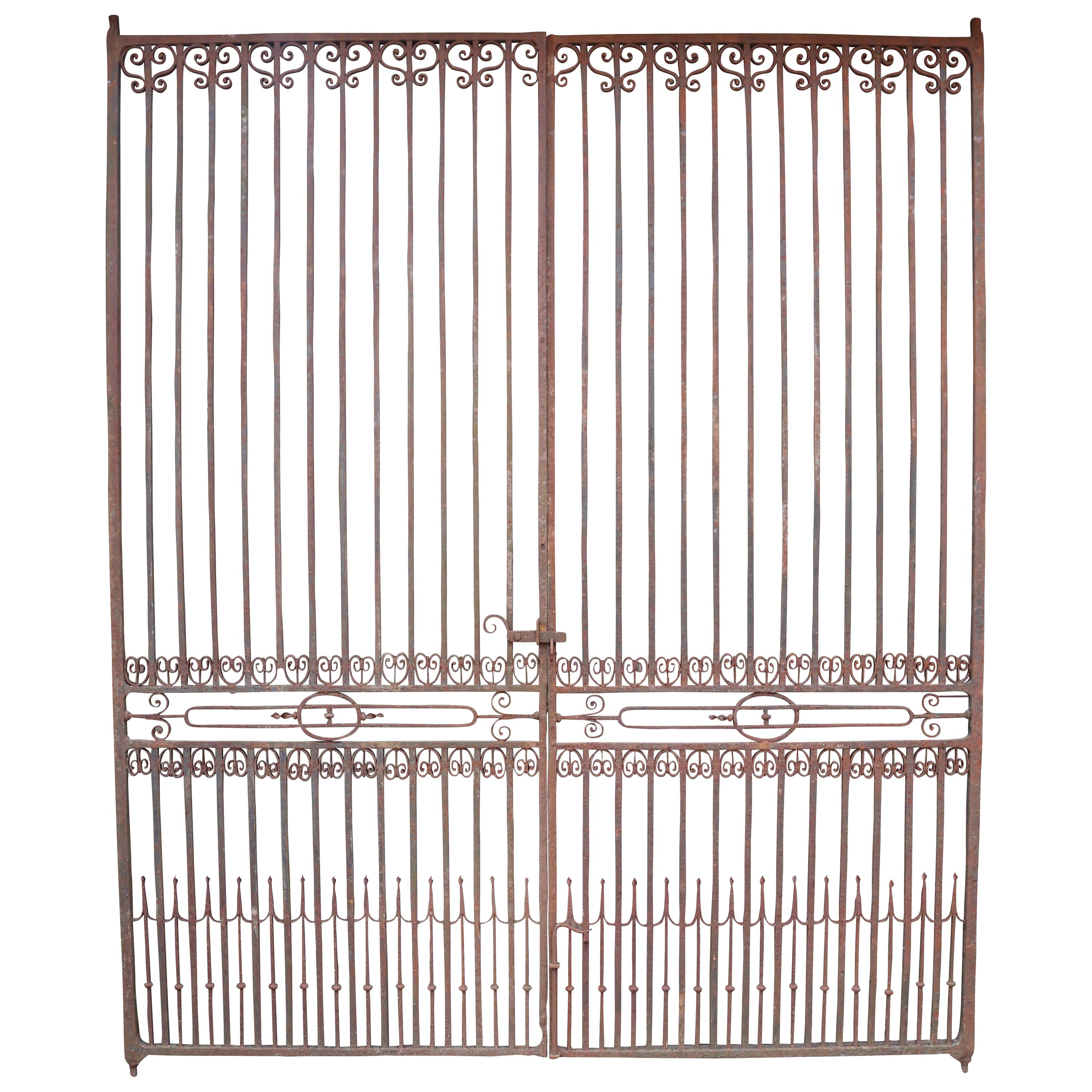 Magnificent Pair of Antique Entrance Gates at 1stDibs
