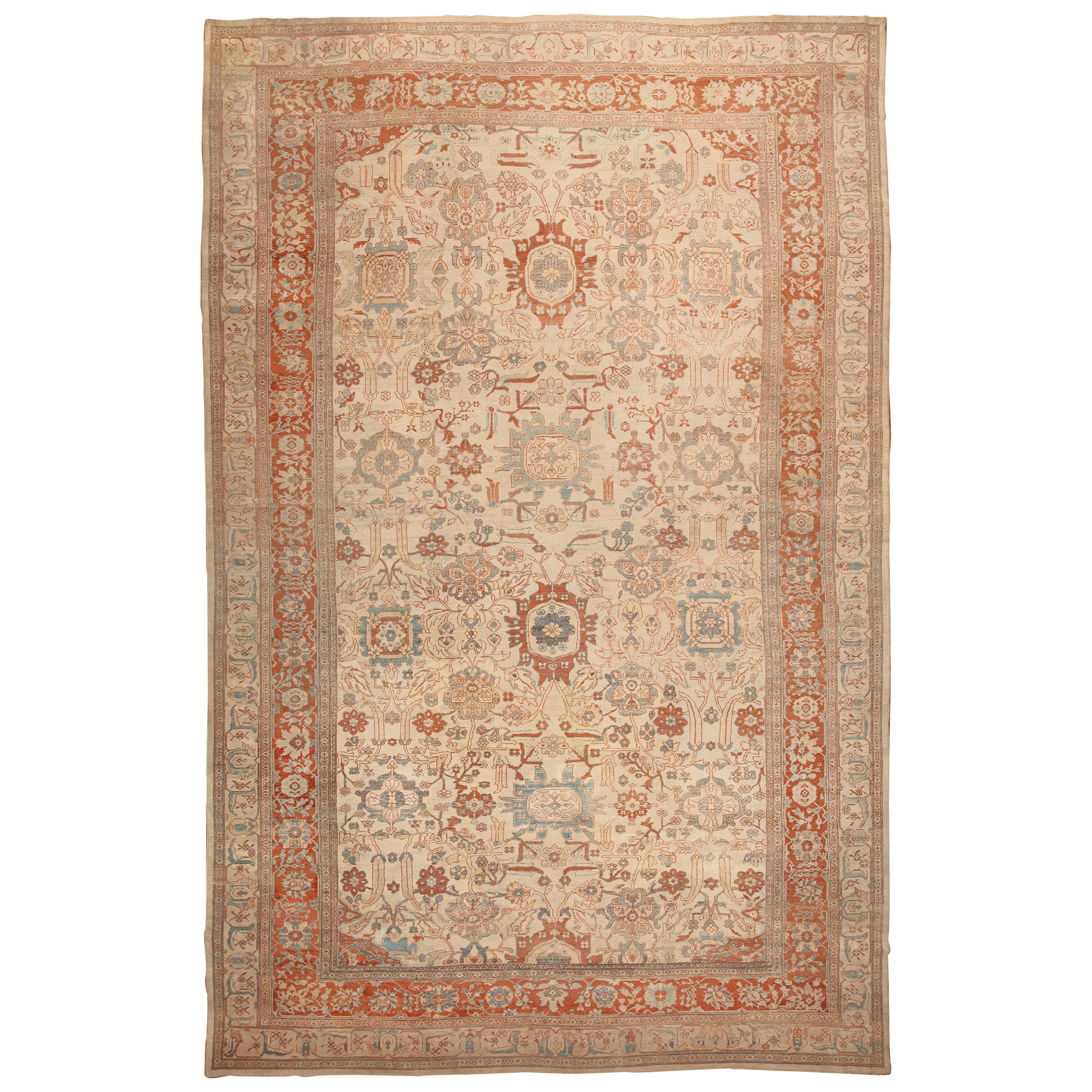 Nazmiyal Antique Ziegler Sultanabad Carpet. Size: 14 ft 5 in x 22 ft 3 in