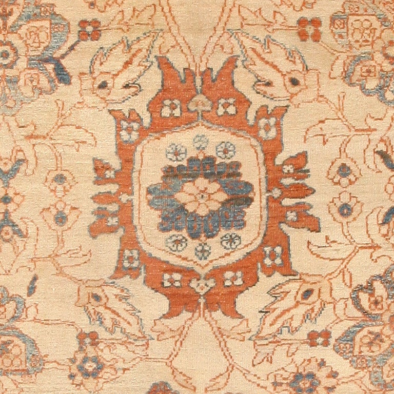 19th Century Nazmiyal Antique Ziegler Sultanabad Carpet. Size: 14 ft 5 in x 22 ft 3 in