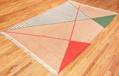 Antonin Kybal Vintage French Deco Kilim Rug. Size: 9 ft 6 in x 13 ft