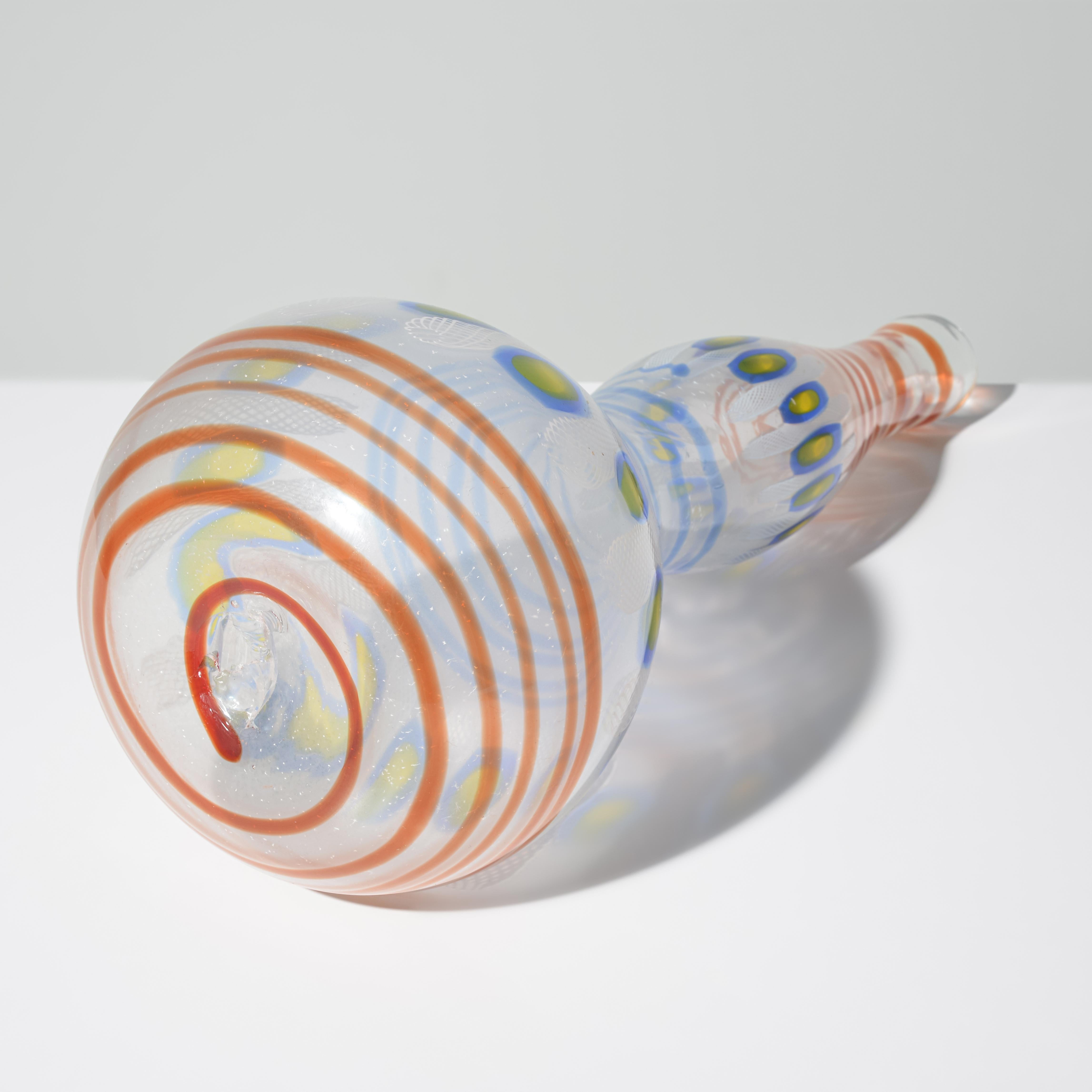 Verre brun Grande Anzolo Fuga  Vase, Provenance Lobel Modernity en vente