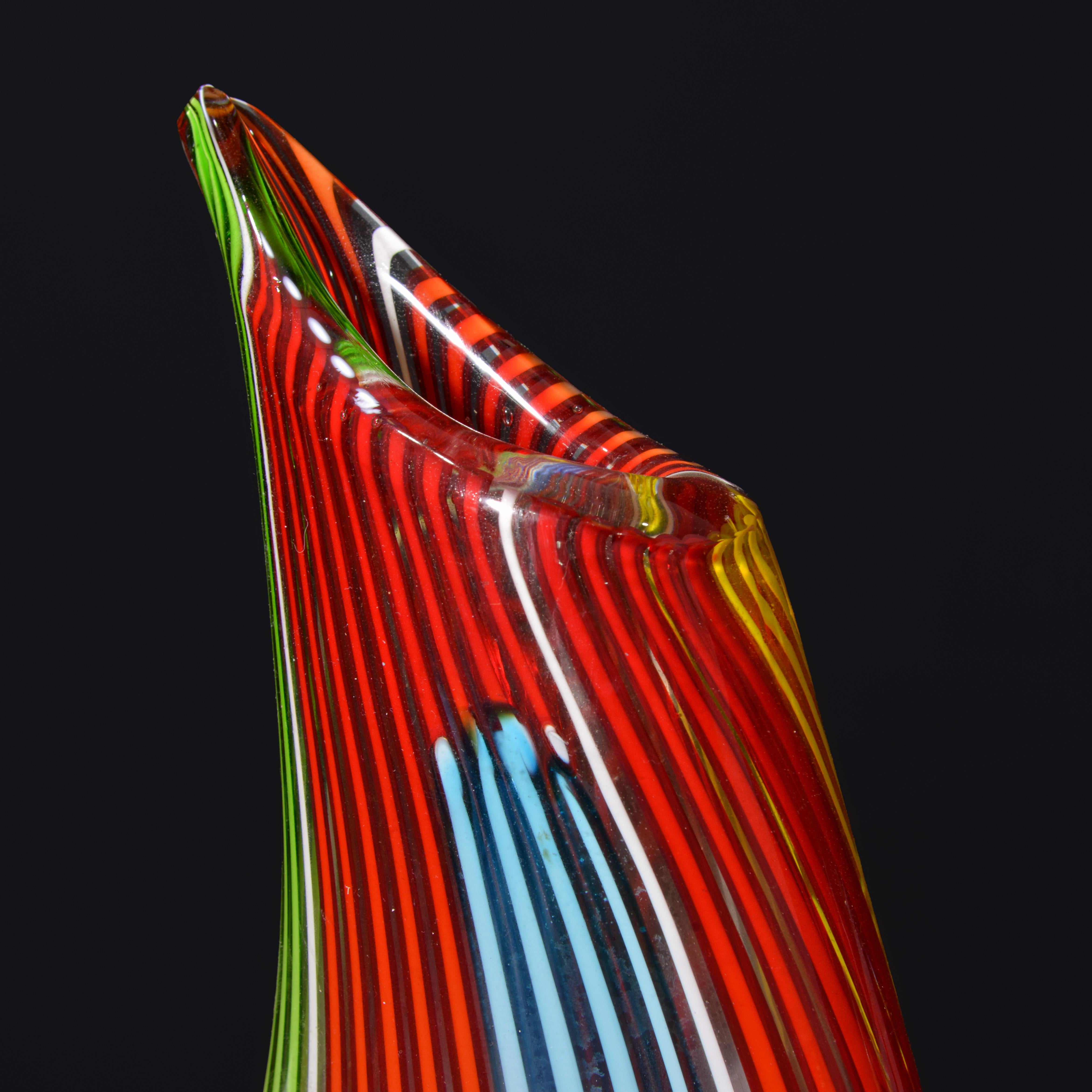 Verre brun Grande Anzolo Fuga  Vase, Provenance Lobel Modernity en vente
