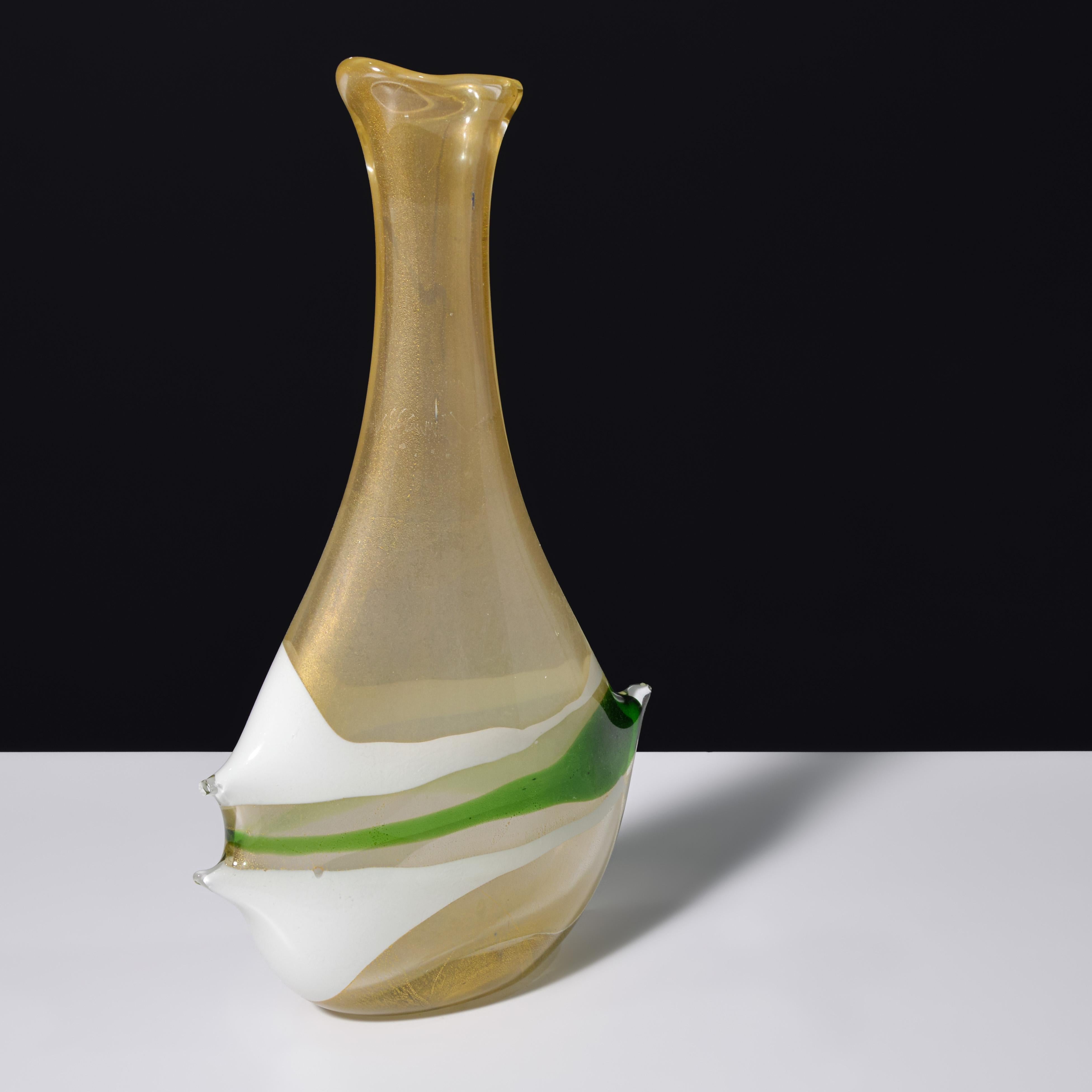 Vetro soffiato Anzolo Fuga Grande  Vaso, Provenienza Lobel Modern in vendita