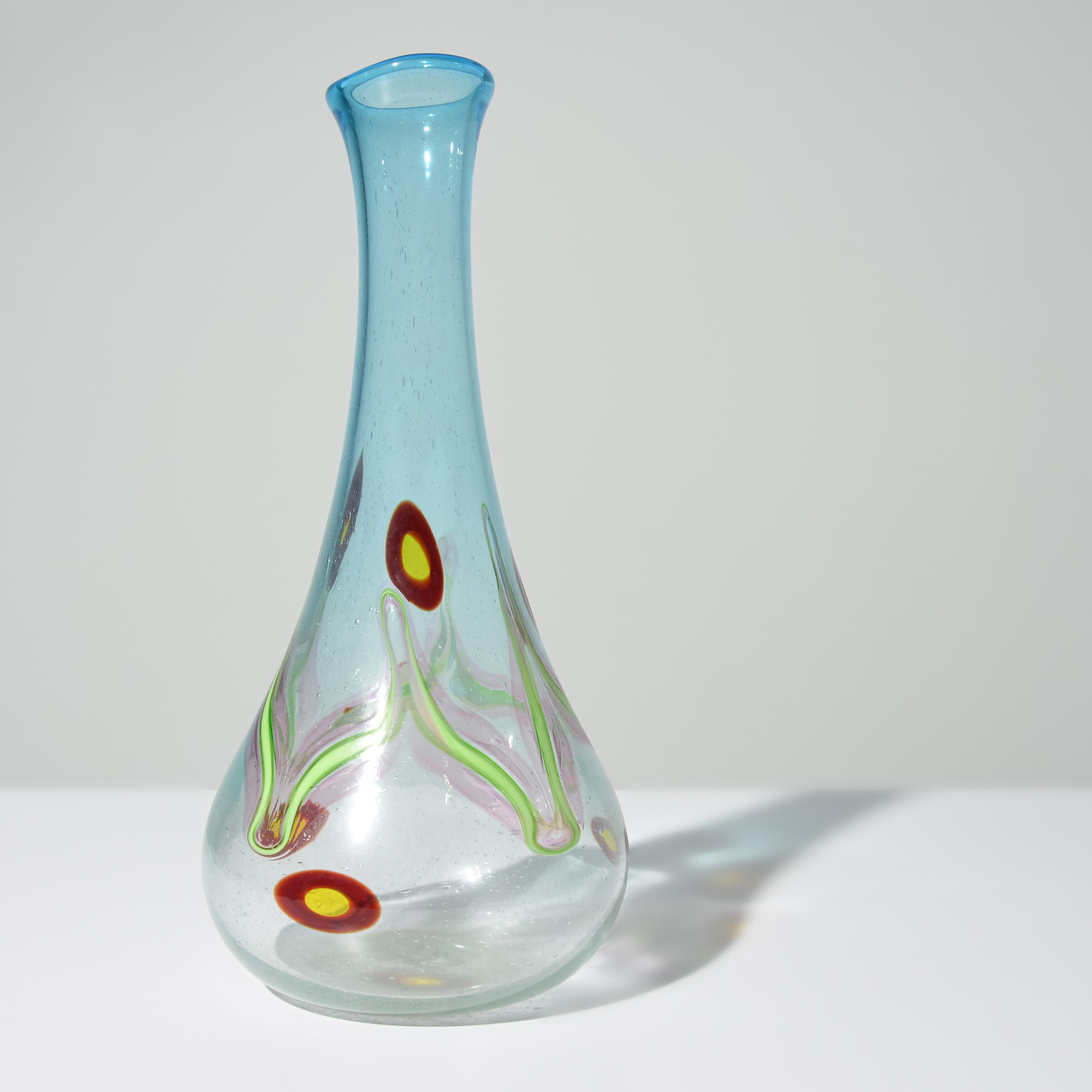 Vetro soffiato Vaso grande di Anzolo Fuga, provenienza Lobel Modern in vendita