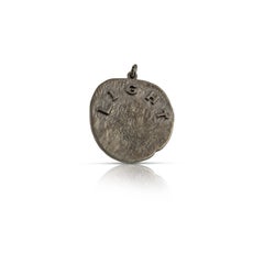 Large Apollo Coin Pendant in Silver and Diamonds