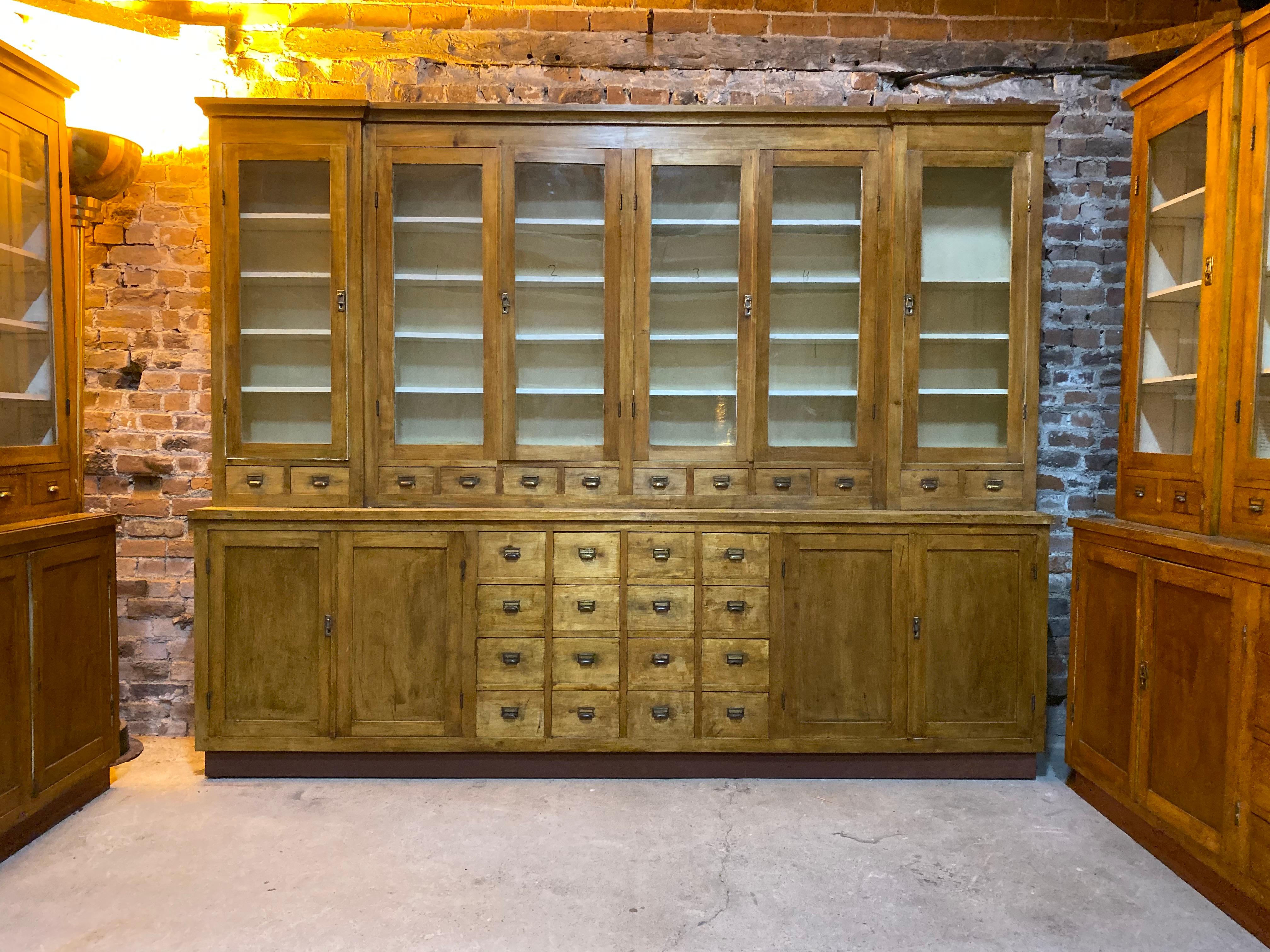 Large Apothecary Display Cabinet Pharmacy Chemist Shop circa 1920s Number 3 3