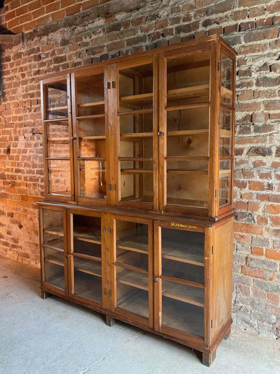 Large Apothecary Haberdashery Display Cabinet circa 1930s Number 8 3