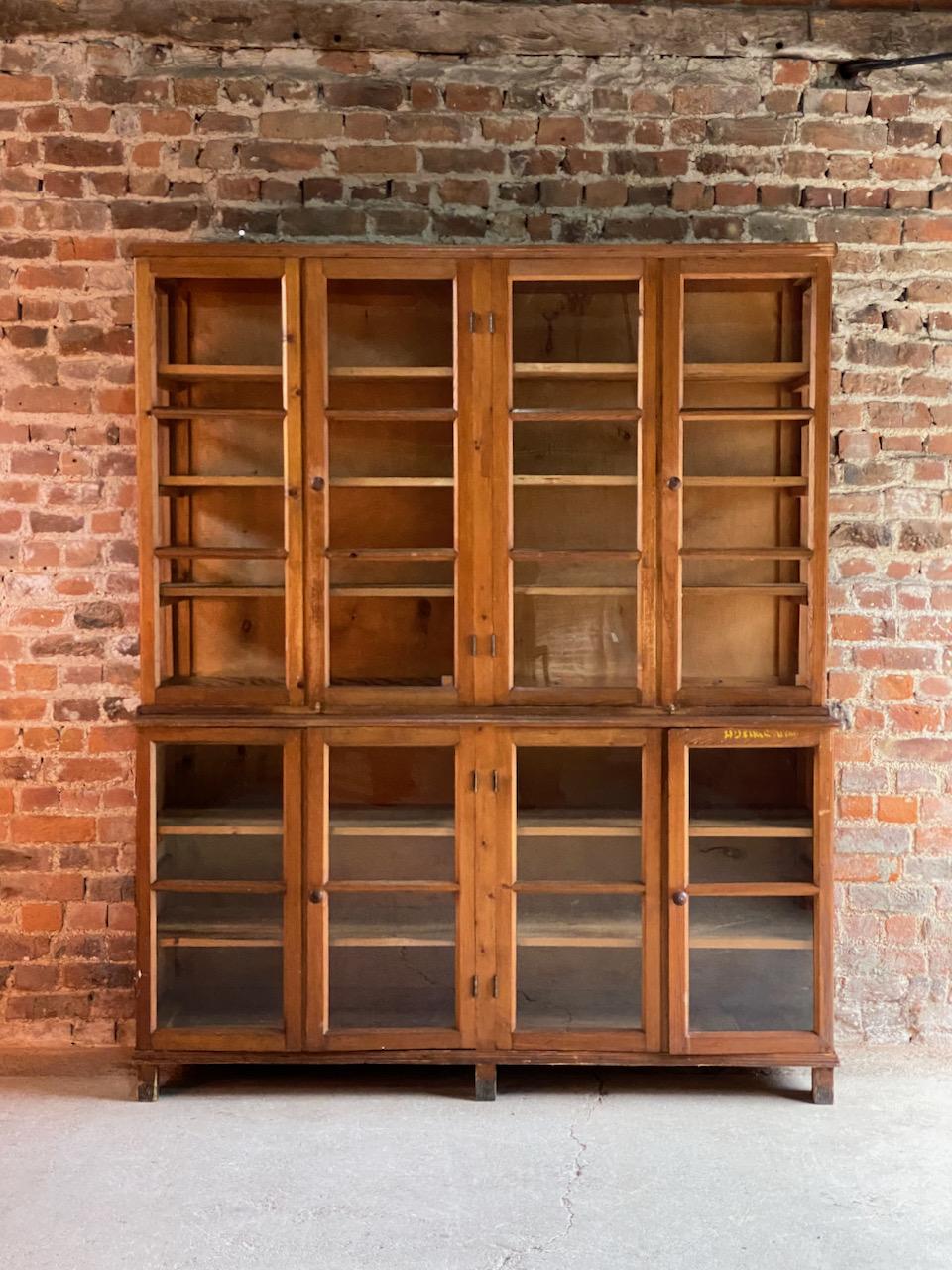 Large Apothecary Haberdashery Display Cabinet circa 1930s Number 8 1
