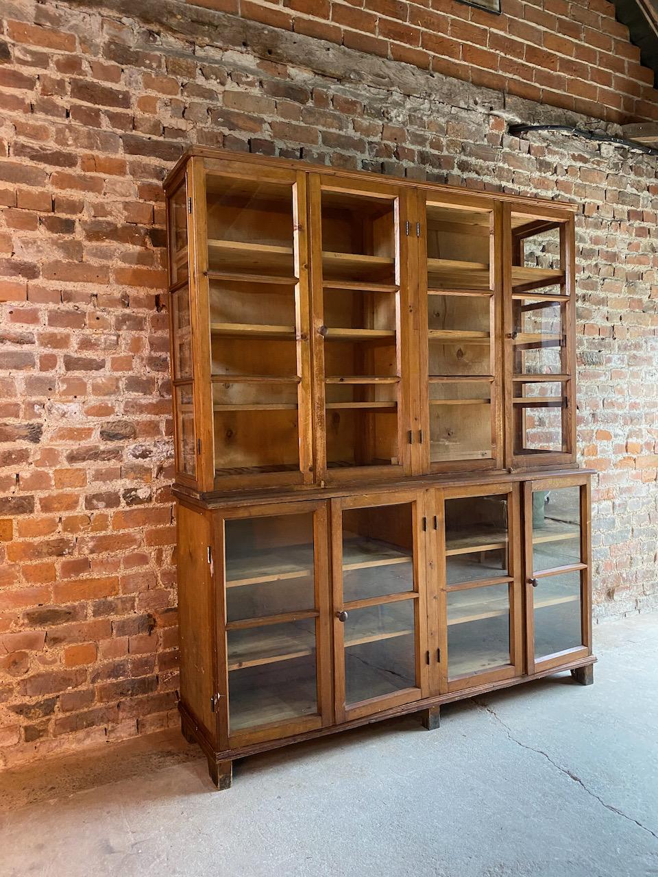 Large Apothecary Haberdashery Display Cabinet circa 1930s Number 8 2