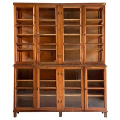 Antique Large Apothecary Haberdashery Display Cabinet circa 1930s Number 8