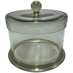 Antique Large Apothecary Laboratory Cotton Wool Jar, Container Very Decorative