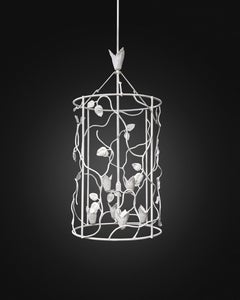 Large Appian Lantern in White Plaster Finish by Benediko