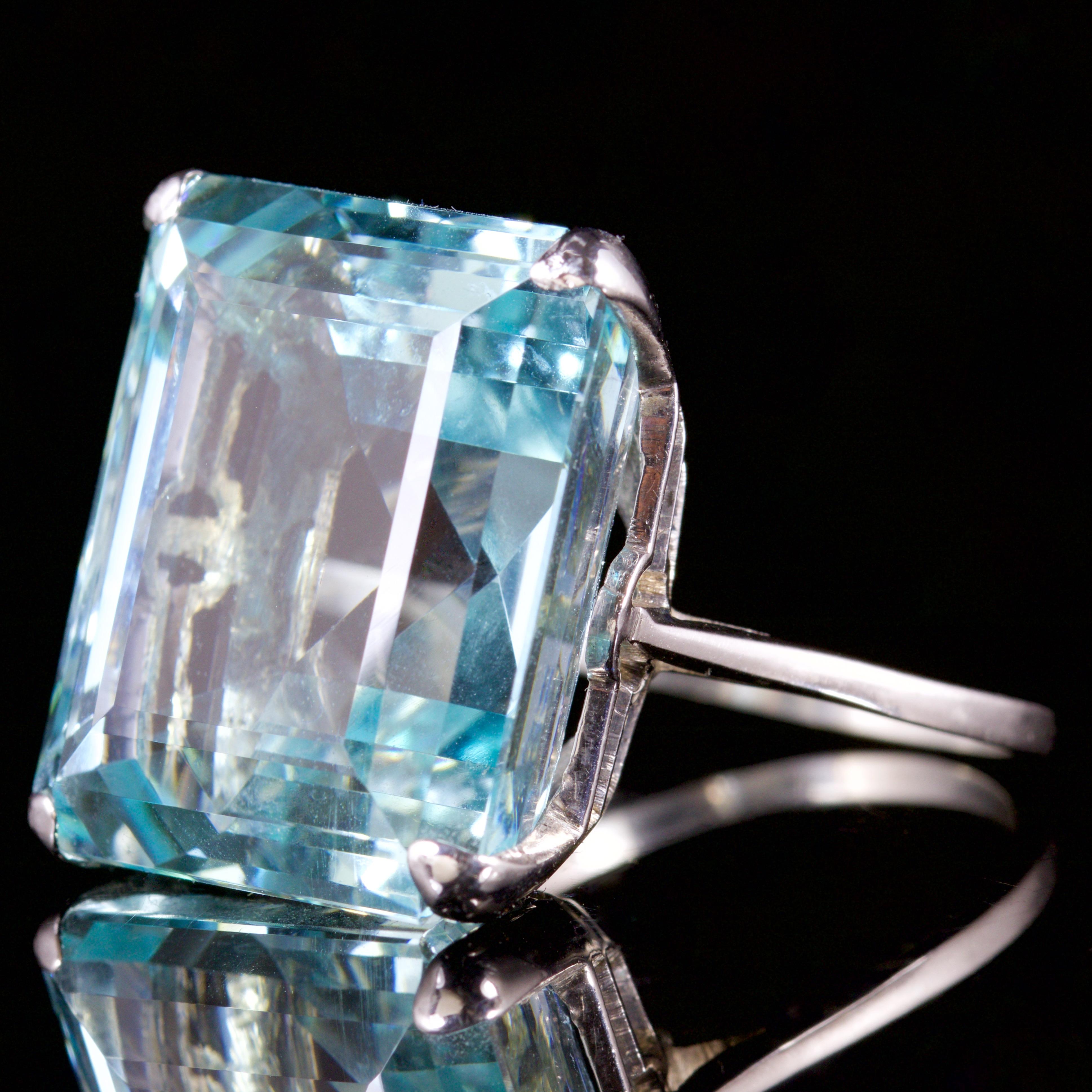 large aquamarine rings for sale