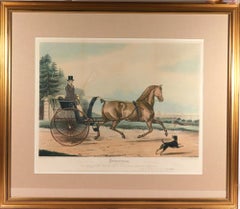 Large Aquatint of The Celebrated Trotting Stallion Artaxerxes