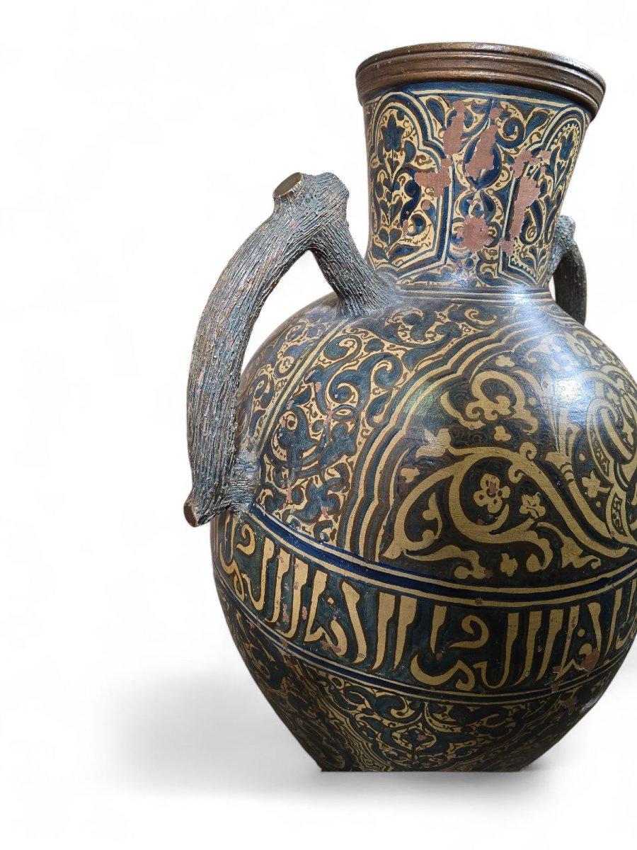 Gran jarrón árabe - Siglo XIX, 100 cm Terracota en venta