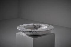 Large Arabescato marble bowl by Achille Castiglioni for Up & Up, Italy 1970s