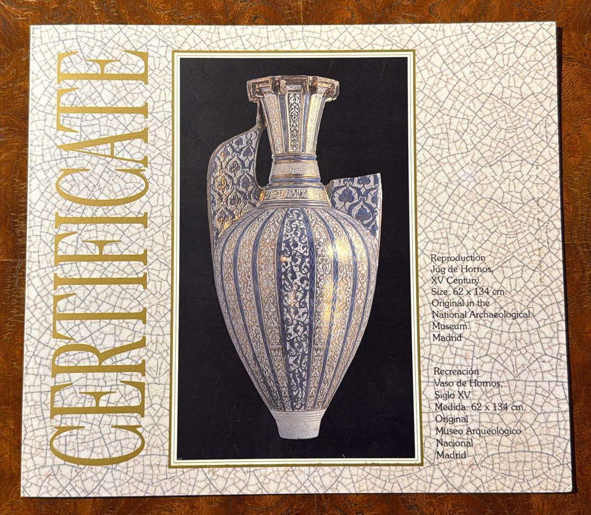 Hand-Painted Large Arabic Decorative Jug 