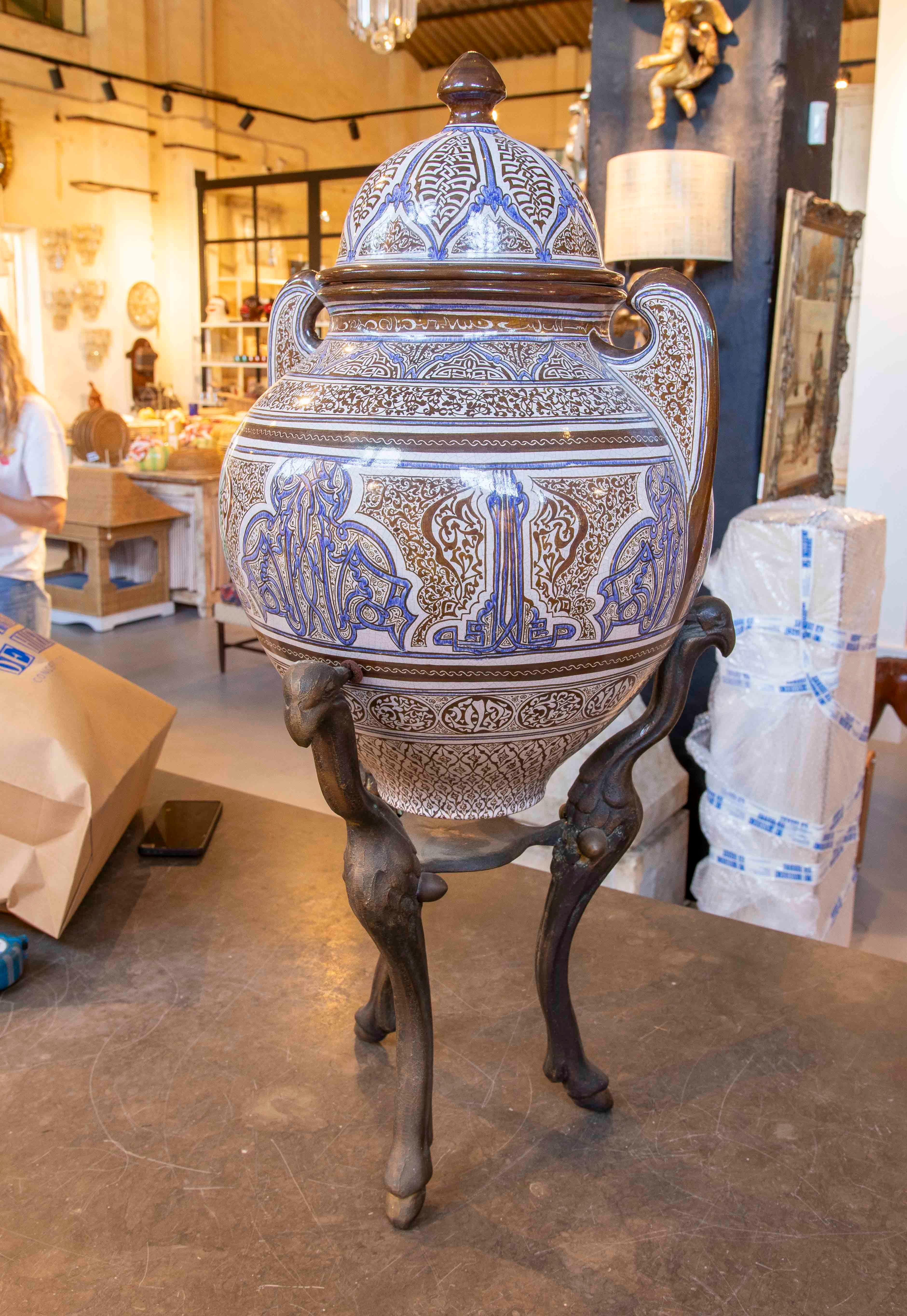 Spanish Large Arabic Jar 