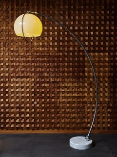 Large Arc Floor Lamp with Acrylic Diffuser