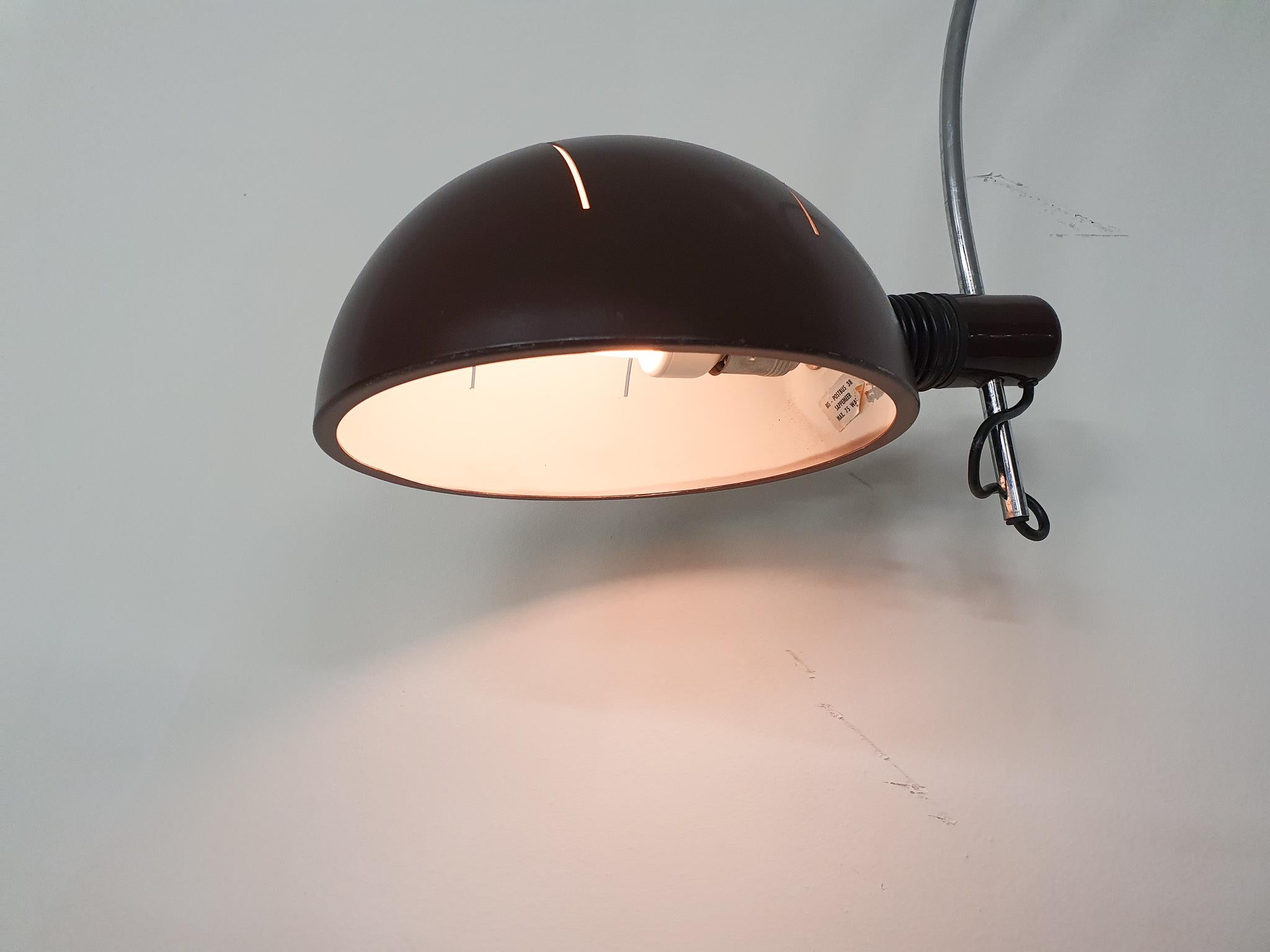 Dutch Large Arc Wall Light, by BIS Lighting Sappemeer, the Netherlands, 1950's For Sale