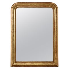 Large Arch Top Gilt Louis Philippe Mirror from France (H 50 5/8 x W 37 1/4)