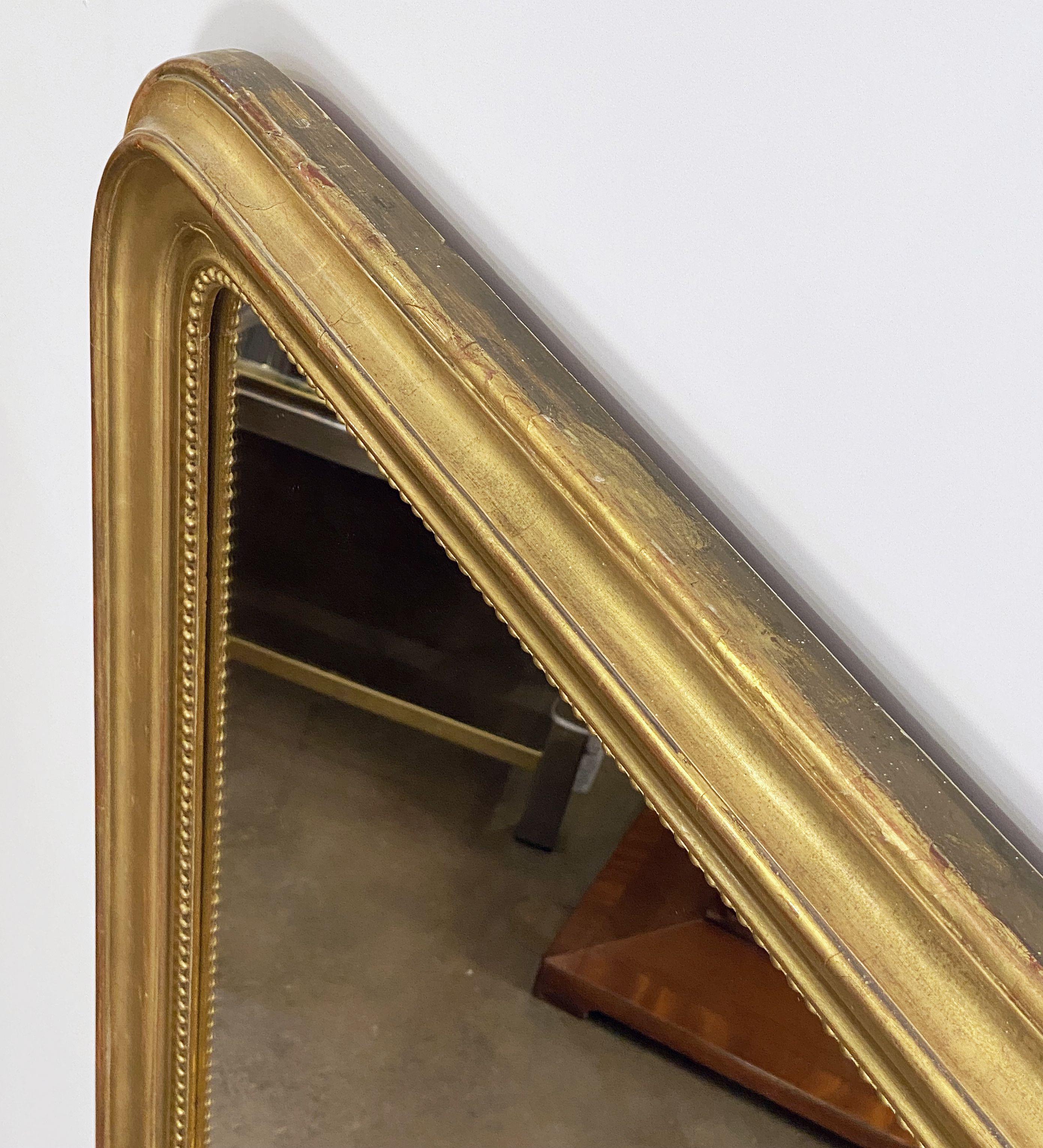 Large Arch Top Gilt Louis Philippe Mirror from France (H 52 x W 43 1/2) 7