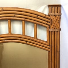 Large Architectural Bamboo Mirror