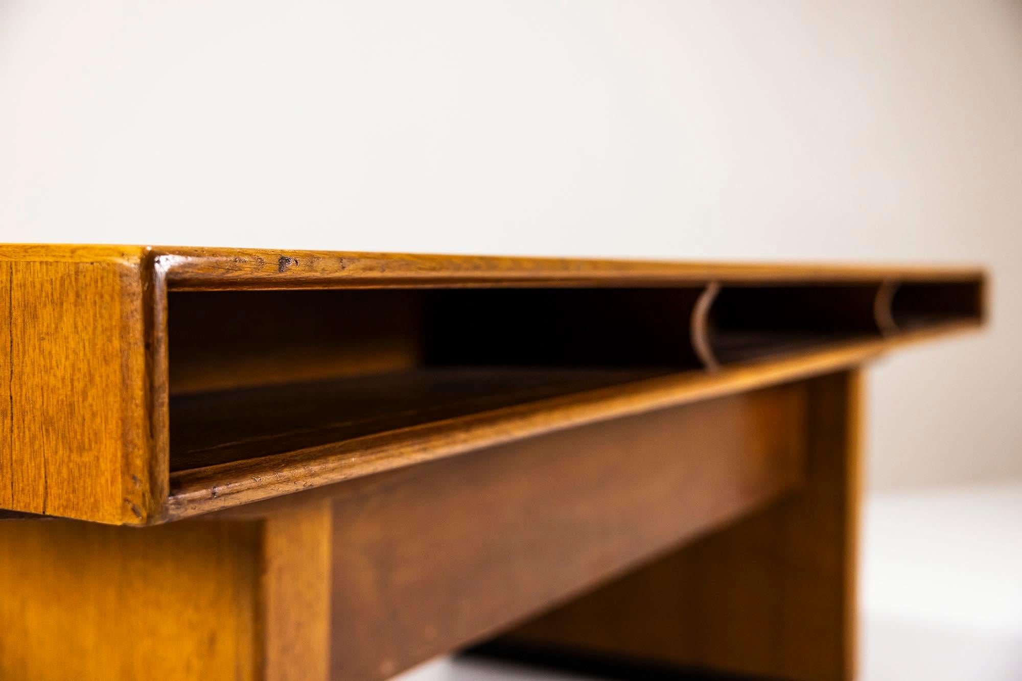 Large Architectural Desk in Teak by Clausen & Maerus, Norway 1960s 4