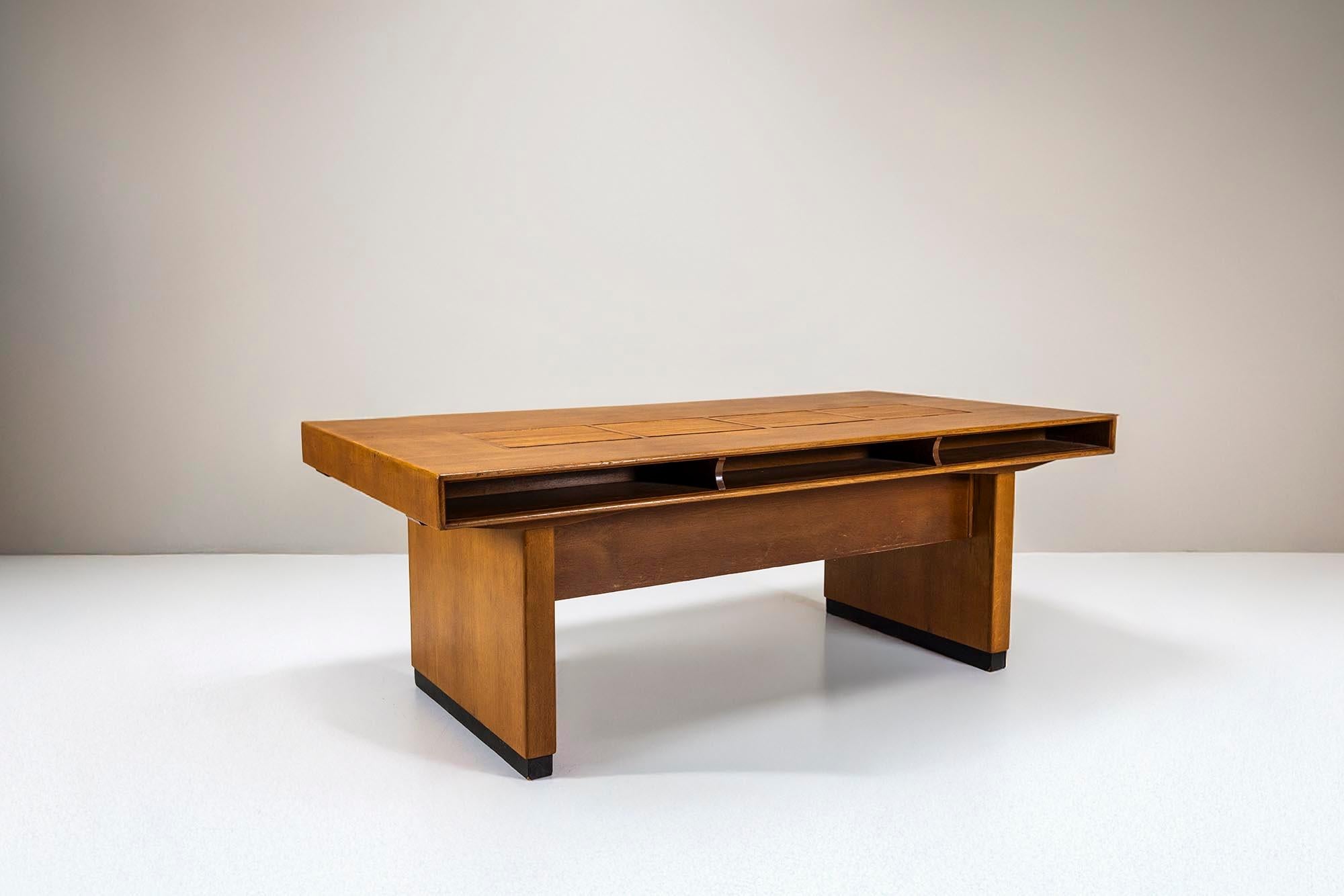Mid-20th Century Large Architectural Desk in Teak by Clausen & Maerus, Norway 1960s