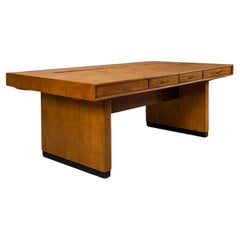 Large Architectural Desk in Teak by Clausen & Maerus, Norway 1960s
