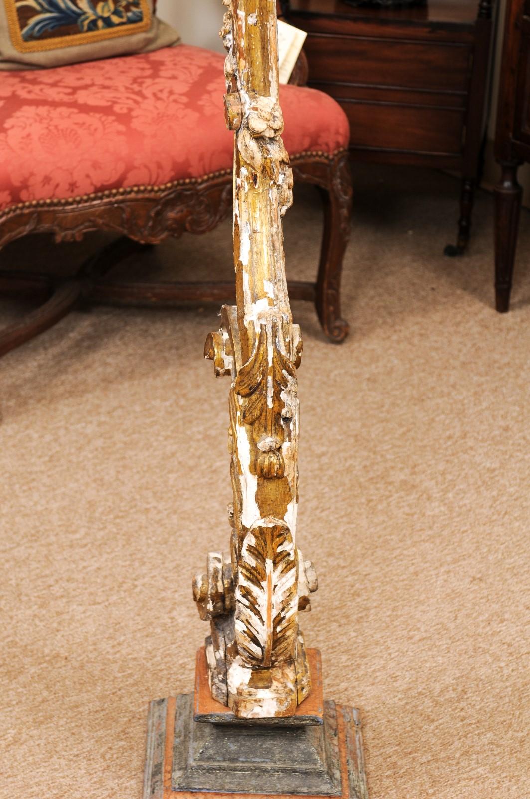  Large Architectural Giltwood Element, 19th Century Continental For Sale 7
