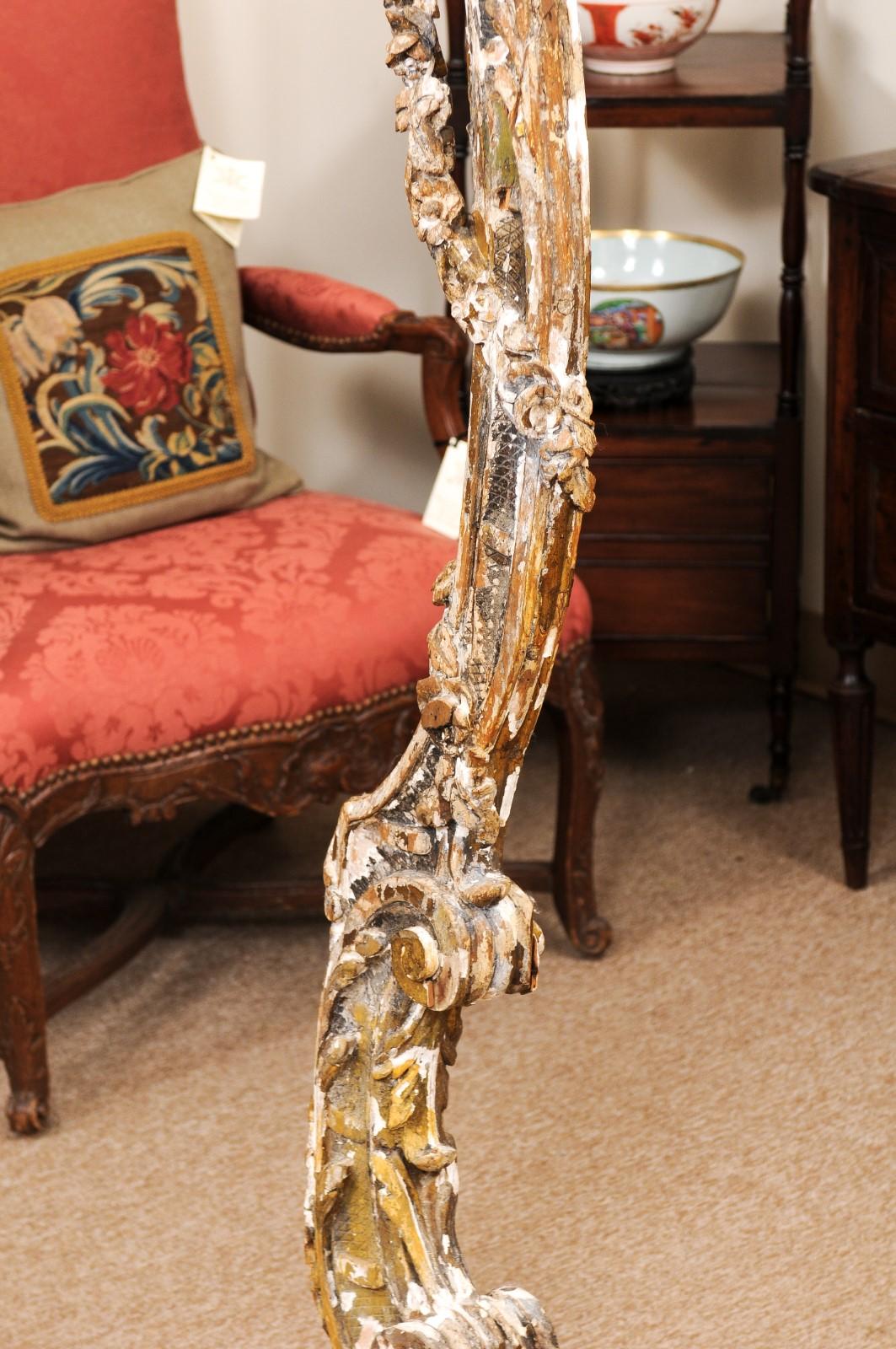  Large Architectural Giltwood Element, 19th Century Continental For Sale 2