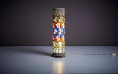 Large Architectural Glass and Concrete Floor Lamp for in and Outdoors