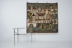 Large architectural kilim wall tapestry by Piotr Grabowski