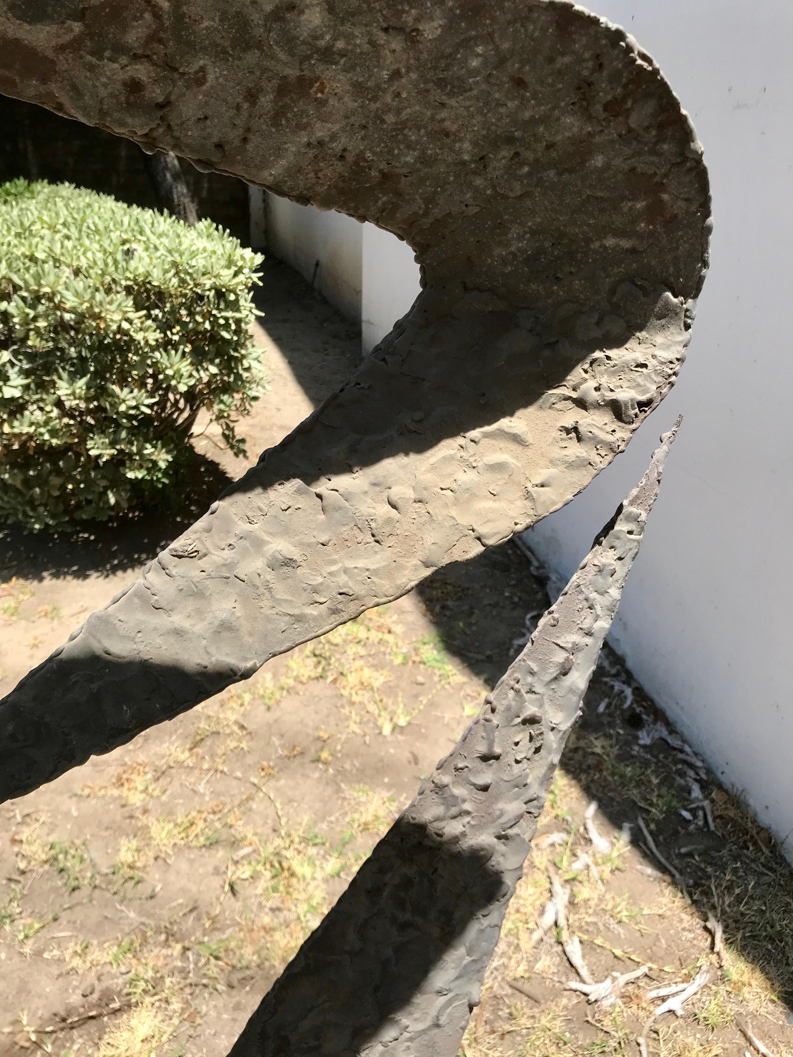 Large Modern Art Steel Sculpture after Tony Rosenthal, 1950's at